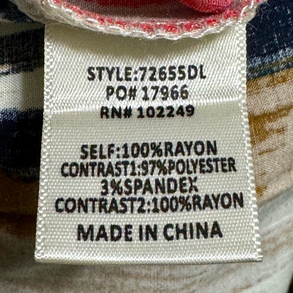 Skies Are Blue Striped Multicolored Wide Leg Boho Artsy High Waist Palazzo Pants - Picture 10 of 10